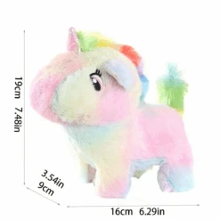 Unicorn Plush Toy Talking Wagging Nodding Educational Doll Electric Animal Interactive Animated Toy For Toddler -Sun Baby Sales Store 02