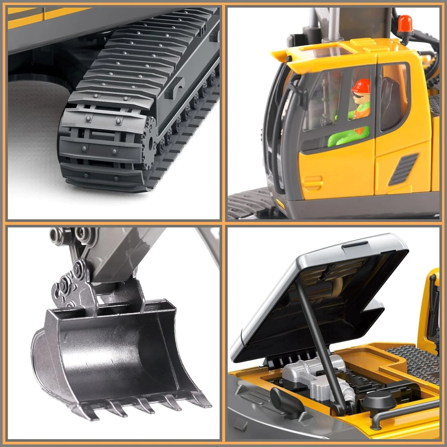 2.4Ghz RC Engineering Car 11CH/9CH Alloy Remote Control Excavator Dump Trucks Bulldozer 9 2.4Ghz RC Engineering Car 11CH/9CH Alloy Remote Control Excavator Dump Trucks Bulldozer - Image 9