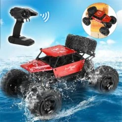 Big Amphibious RC Truck 1/8 Scale Waterproof Remote Control Car 4WD Off-road Truck IP66 Water Monster Vehicle 15 Big Amphibious RC Truck 1/8 Scale Waterproof Remote Control Car 4WD Off-road Truck IP66 Water Monster Vehicle -Sun Baby Sales Store 1 8 Amphibious RC Car Waterproof Remote Control Truck 1