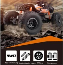 1/8 Super RC Rock Crawler 4WD Off-road Remote Control Monster Truck 2.4G Remote Climbing Car 23 1/8 Super RC Rock Crawler 4WD Off-road Remote Control Monster Truck 2.4G Remote Climbing Car -Sun Baby Sales Store 1 8 Super RC Rock Crawler Monster Truck 6