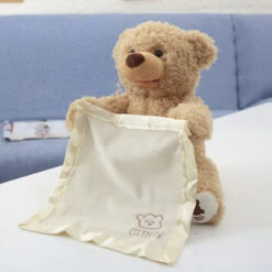 Adorable Peek-A-Boo Teddy Bear Animated Stuffed Animal Toys For Toddler -Sun Baby Sales Store 10676246367 1119184882