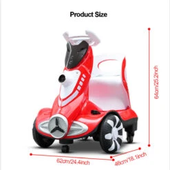 Electric Scooter Anti-Rollover Electric Car Kids Bubble Car Dual Drive With Light & Music 21 Electric Scooter Anti-Rollover Electric Car Kids Bubble Car Dual Drive With Light & Music -Sun Baby Sales Store 12V Electric Scooter Anti Rollover Electric Car 1