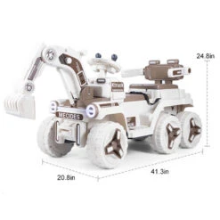 12V Kids Electric Excavator Four Drive Ride On Car Two Seats Excavator With Music Light 27 12V Kids Electric Excavator Four Drive Ride On Car Two Seats Excavator With Music Light -Sun Baby Sales Store 12V Kids Electric Excavator 13