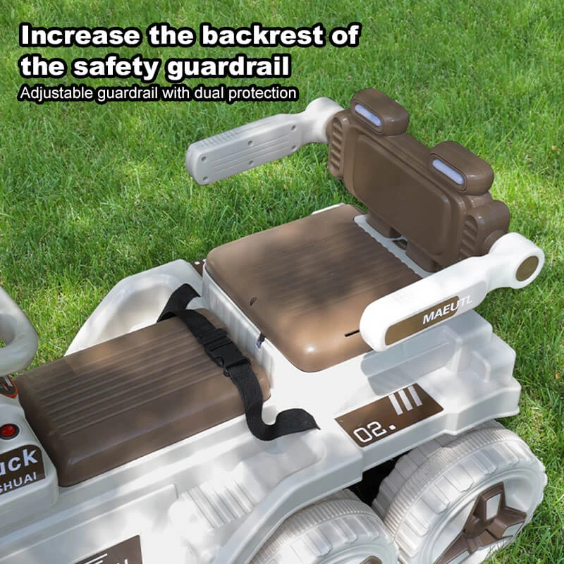 12V Kids Electric Excavator Four Drive Ride On Car Two Seats Excavator With Music Light 9 12V Kids Electric Excavator Four Drive Ride On Car Two Seats Excavator With Music Light - Image 9