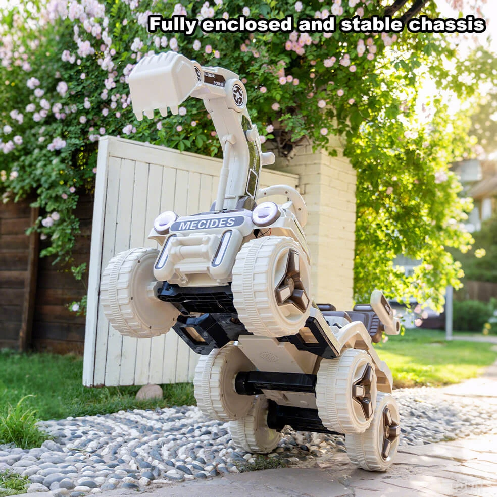 12V Kids Electric Excavator Four Drive Ride On Car Two Seats Excavator With Music Light 12 12V Kids Electric Excavator Four Drive Ride On Car Two Seats Excavator With Music Light - Image 12