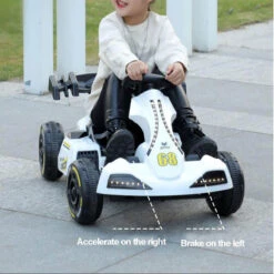 12V Kids Electric Go Kart With Remote Dual Drive Drift Car Ride On Cars With Adjustable Body For Boys Girls -Sun Baby Sales Store 12V Kids Electric Go Kart 8