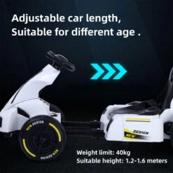 12V Kids Electric Go Kart With Remote Dual Drive Drift Car Ride On Cars With Adjustable Body For Boys Girls -Sun Baby Sales Store 12V Kids Electric Go Kart 9