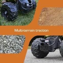 12V Kids Ride On Dinosaur Car Parent-controlled Electric Ride-on ATV Green Dino Toy -Sun Baby Sales Store 12V Kids Ride on Dinosaur ATV 1