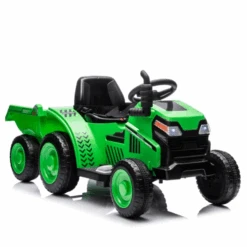 12V Ride On Tractor With Wagon & Safety Belt Battery Powered Ride On Toys For Boys Girls 16 12V Ride On Tractor With Wagon & Safety Belt Battery Powered Ride On Toys For Boys Girls -Sun Baby Sales Store 12v kids ride on electric tractor black knightkids ride on toy2wdnon skid tires steering wheel foot