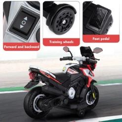 12V Off-road Motorcycle Electric Motor Toy Bike With Training Wheels For Kids -Sun Baby Sales Store 12v off road motorcycle 2