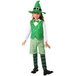 Kids Saint Patric's Day Costume Boys Girls Leprechaun Suit Irish Festival Outfit -Sun Baby Sales Store 1740221067089zes 1739523226863