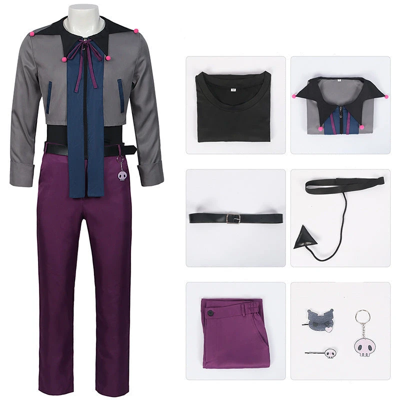 Men Rin Itoshi Outfit Shadow Striker Rin Costume With Tail For Cosplay 7 Men Rin Itoshi Outfit Shadow Striker Rin Costume With Tail For Cosplay - Image 7