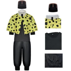 Mens Jogo Costume Green JJK Shawl Shirt Pants And Hat 4pcs Suit For Dress Up Party -Sun Baby Sales Store 1747222576813wal 1746524736601