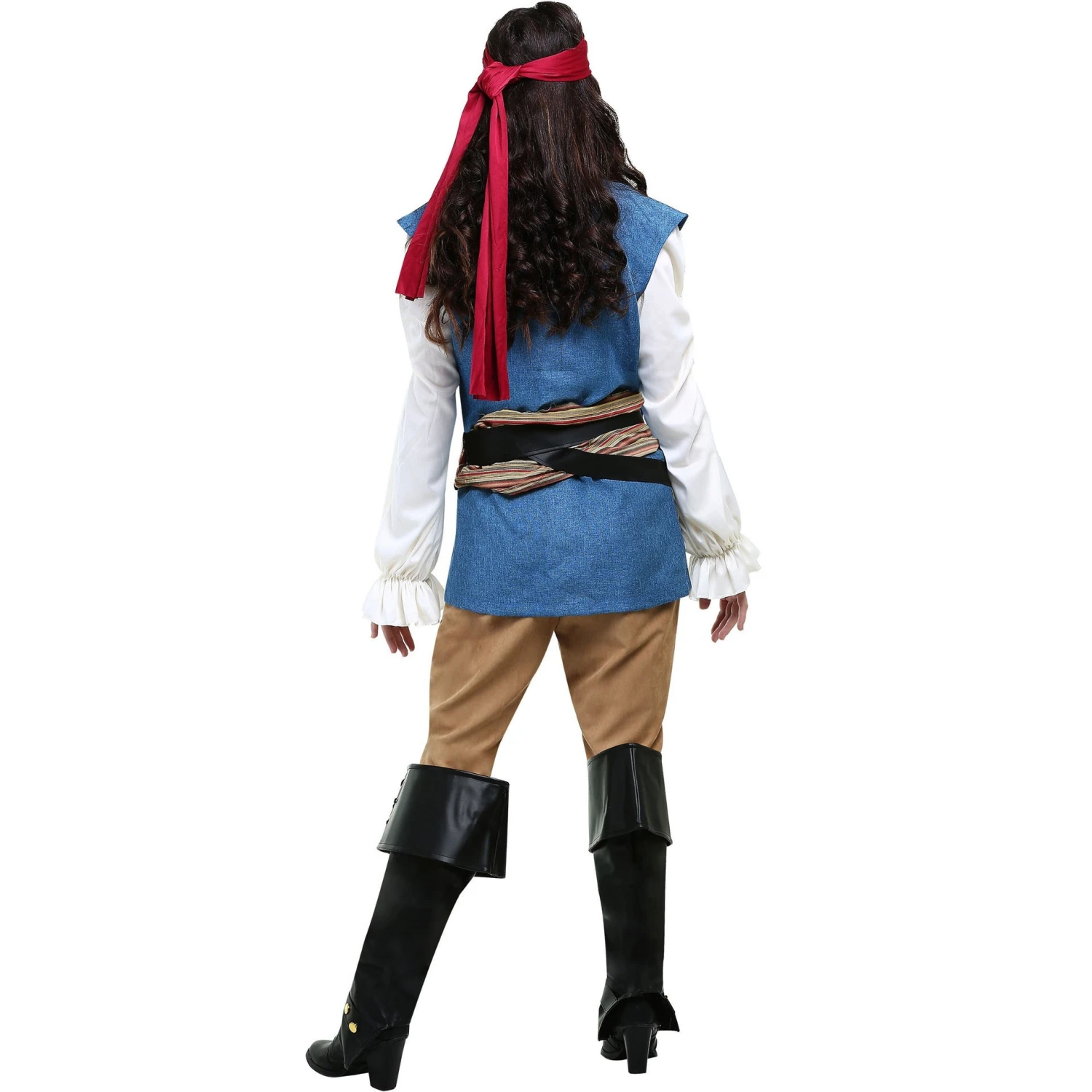 Couples Pirate Costumes Adult Captain Sparrow Outfit Women Men Halloween Suit 4 Couples Pirate Costumes Adult Captain Sparrow Outfit Women Men Halloween Suit - Image 4