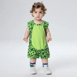 Toddler Dinosaur Costume Green Cute Baby Dino Romper For Daily Wear 9 Toddler Dinosaur Costume Green Cute Baby Dino Romper For Daily Wear -Sun Baby Sales Store 1748690519891juc 1747992679418