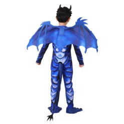 Kids Dinosaur Costume Blue Frost Dragon Jumpsuit With Tail Wing Mask For Cosplay -Sun Baby Sales Store 1748690520539fct 1747992679981