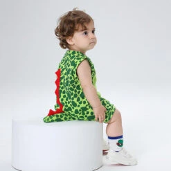 Toddler Dinosaur Costume Green Cute Baby Dino Romper For Daily Wear 10 Toddler Dinosaur Costume Green Cute Baby Dino Romper For Daily Wear -Sun Baby Sales Store 1748690521146vtv 1747992680593