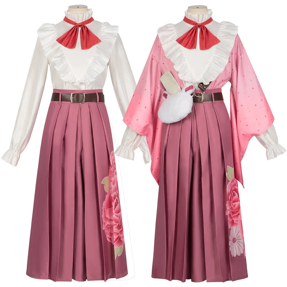 Adult Nezuko Cosplay Costume Halloween Cosplay Outfit Kinomo Dress Full Set For Role Play 1 Adult Nezuko Cosplay Costume Halloween Cosplay Outfit Kinomo Dress Full Set For Role Play