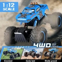 1/12 RC Monster Truck 4WD Remote Control Truck Off Road Rock Crawlers All Terrain Climbing Car -Sun Baby Sales Store 1 12 RC Truck 4