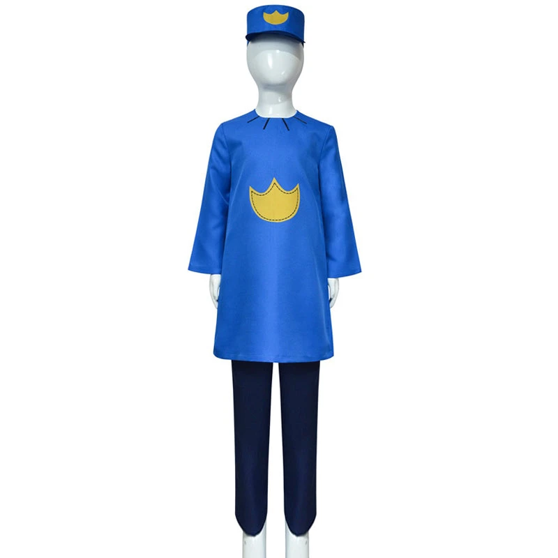 Kids Adults Dog Police Man Costume Blue Tops Pants And Hat For Cosplay 3 Kids Adults Dog Police Man Costume Blue Tops Pants And Hat For Cosplay - Image 3