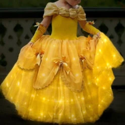 Belle Costume Girl Princess Dress Light Up Dress Glowing Party Dress Birthday Dress -Sun Baby Sales Store 1 c8d5463b 9da8 4bf0 b922 ff47676e18a0