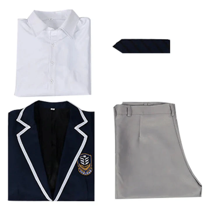 Mens Isagi School Uniform Blue Cosplay Costume Isagi Yoichi Halloween Carnival Outfit 5 Mens Isagi School Uniform Blue Cosplay Costume Isagi Yoichi Halloween Carnival Outfit - Image 5
