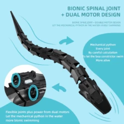 Kids RC Mechanical Snake 2.4G Wireless Water Simulation Snake Electric Toy 14 Kids RC Mechanical Snake 2.4G Wireless Water Simulation Snake Electric Toy -Sun Baby Sales Store 2 4 G RC Boat Remote Control Snake Python Water Games Toys Ship Spoof Toy For.jpg 1