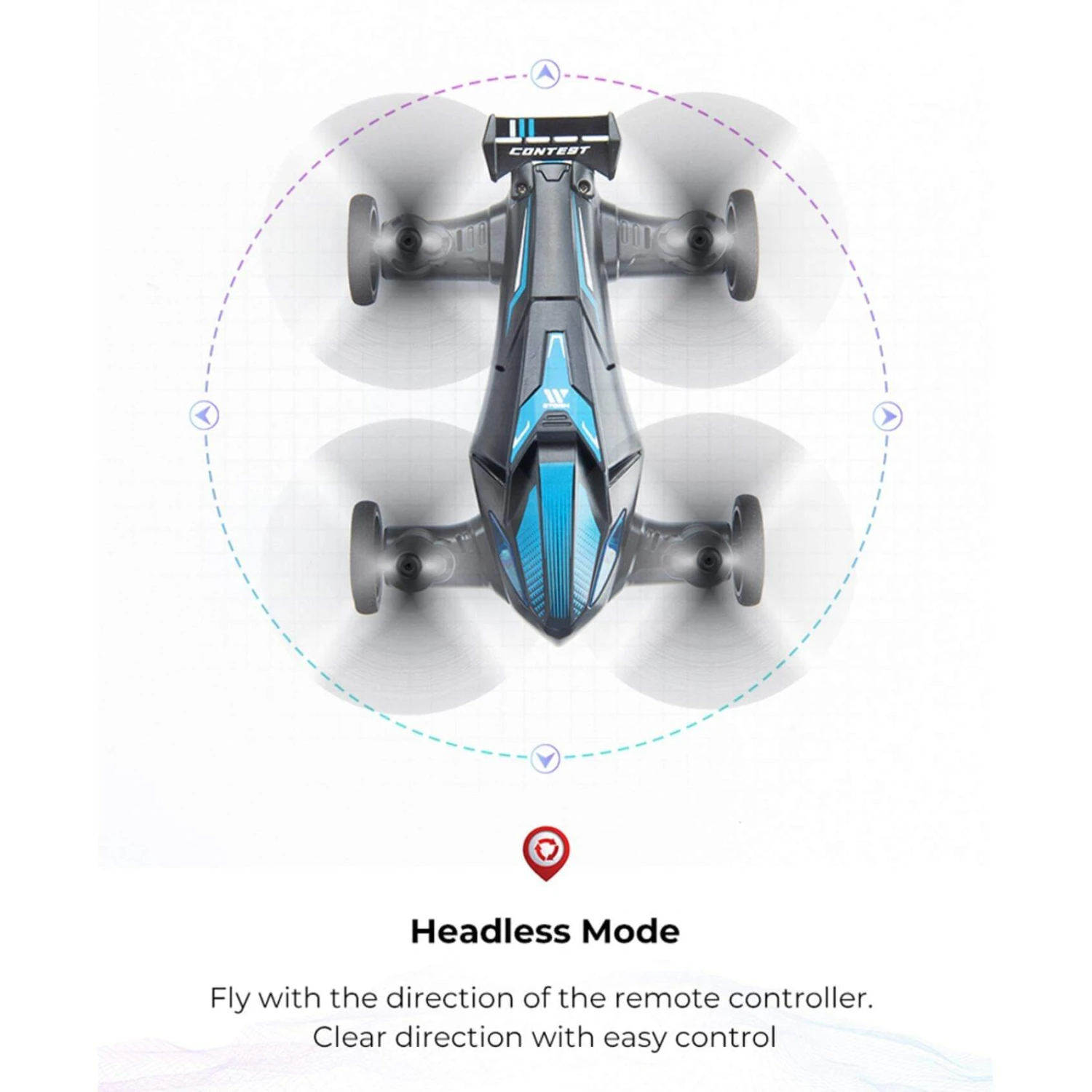 2in1 RC Drone Flying Cars Remote Control Quadcopter Stunt Land-Air Car With Speed Adjustment 8 2in1 RC Drone Flying Cars Remote Control Quadcopter Stunt Land-Air Car With Speed Adjustment - Image 8