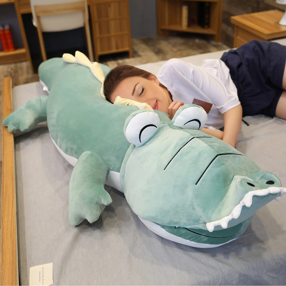 Giant 2-in-1 Alligator/Dinosaur Plush Toy Animal Stuffed Pillow Cute Soft Cartoon Dino Doll Toy 1 Giant 2-in-1 Alligator/Dinosaur Plush Toy Animal Stuffed Pillow Cute Soft Cartoon Dino Doll Toy