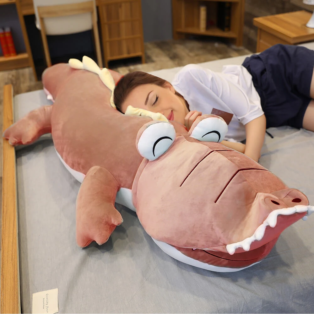 Giant 2-in-1 Alligator/Dinosaur Plush Toy Animal Stuffed Pillow Cute Soft Cartoon Dino Doll Toy 2 Giant 2-in-1 Alligator/Dinosaur Plush Toy Animal Stuffed Pillow Cute Soft Cartoon Dino Doll Toy - Image 2