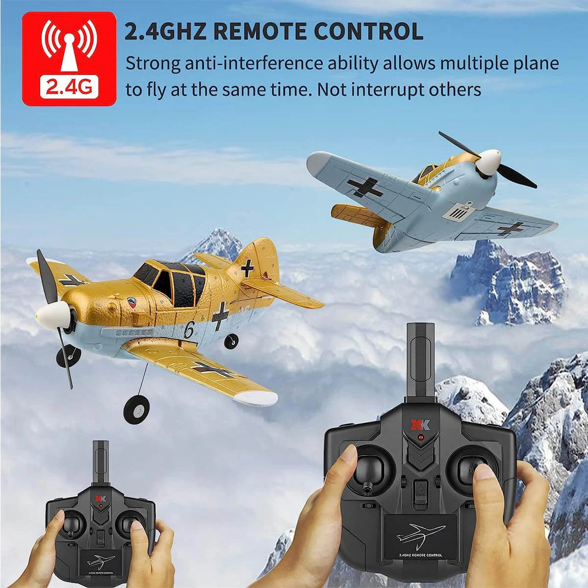 RC Airplane 2.4GHz 4CH Fighter Remote Control Planes 6G/3G Mode RC Plane 8 RC Airplane 2.4GHz 4CH Fighter Remote Control Planes 6G/3G Mode RC Plane - Image 8