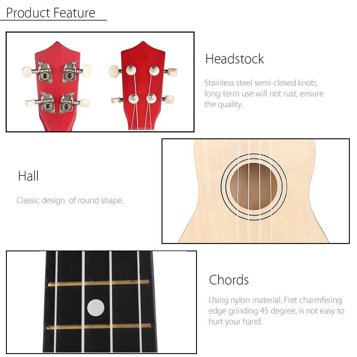 21inch Ukulele 4 Strings Colorful Mini Guitar Musical Educational Instrument Toys For Kids Adult 6 21inch Ukulele 4 Strings Colorful Mini Guitar Musical Educational Instrument Toys For Kids Adult - Image 6