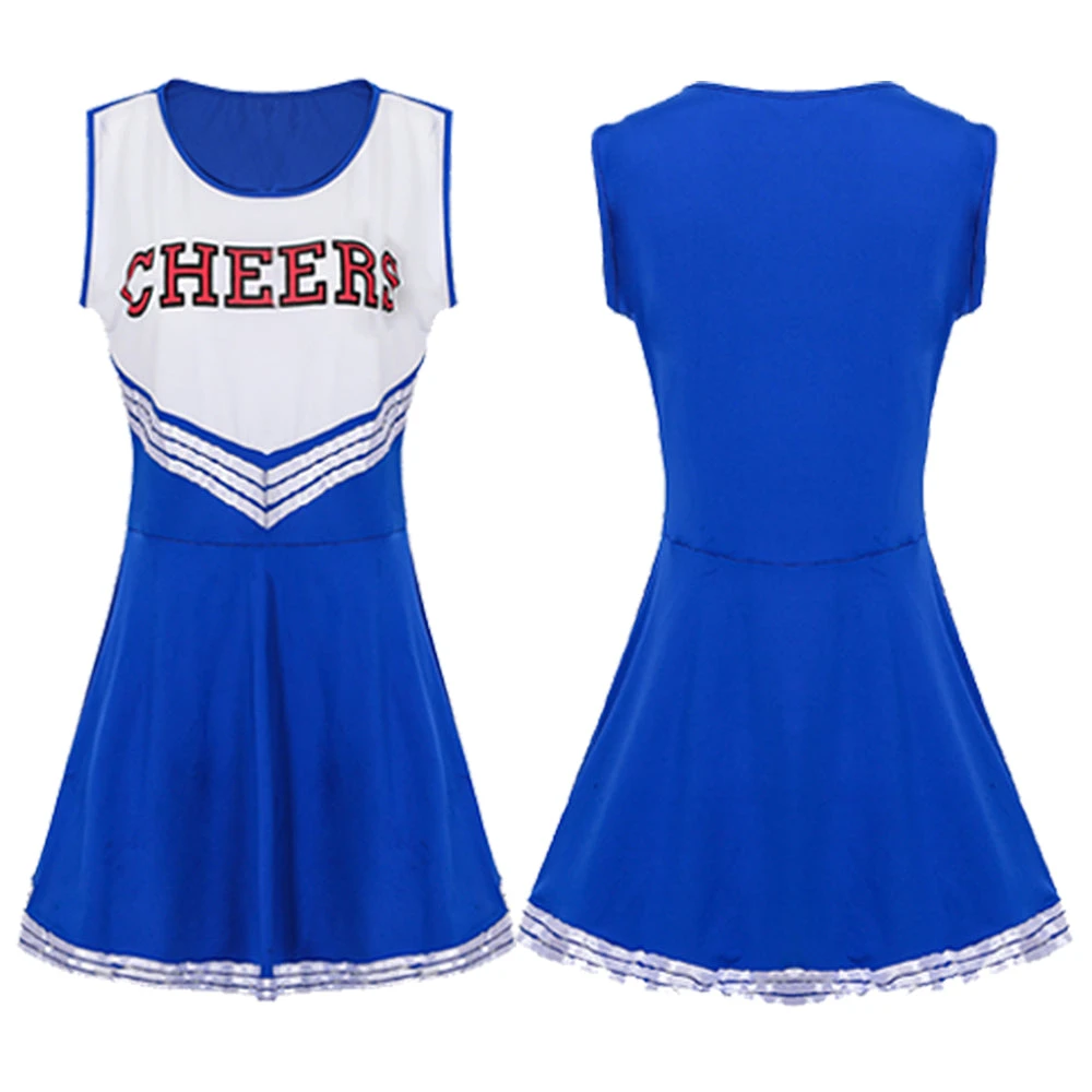 Adult Cheerleader Costume High School Girls Cheerleader Uniforms Cheer Dress Pom Poms Socks 10 Adult Cheerleader Costume High School Girls Cheerleader Uniforms Cheer Dress Pom Poms Socks - Image 10