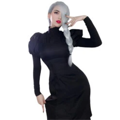 Female Meimei Costume JJK Black Long Sleeve Dress And Pants Cosplay Suit