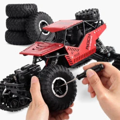 Kids 2 In 1 Off-Road Climbing Truck 4WD All Terrains RC Monster Trucks Crawler 2.4GHz Electric Toys -Sun Baby Sales Store 2in1 Off Road Climbing Truck 3