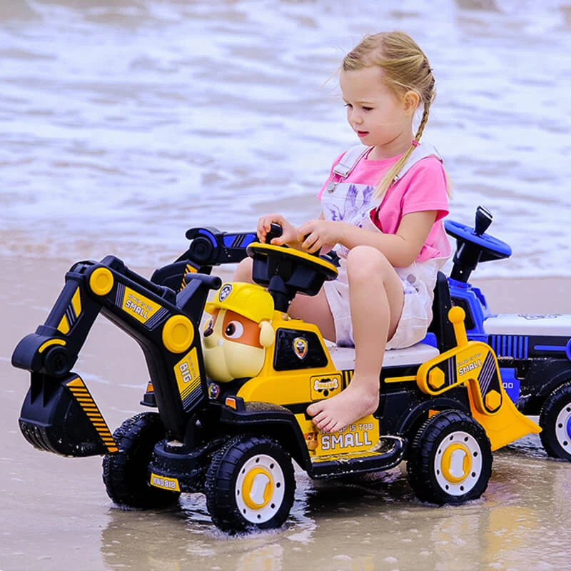 3-in-1 Toddler Excavator Cute Push Car Battery Powered Riding Car With Music And Light 1 3-in-1 Toddler Excavator Cute Push Car Battery Powered Riding Car With Music And Light