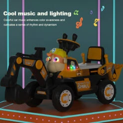 3-in-1 Toddler Excavator Cute Push Car Battery Powered Riding Car With Music And Light 21 3-in-1 Toddler Excavator Cute Push Car Battery Powered Riding Car With Music And Light -Sun Baby Sales Store 3 in 1 Toddler Excavator 6