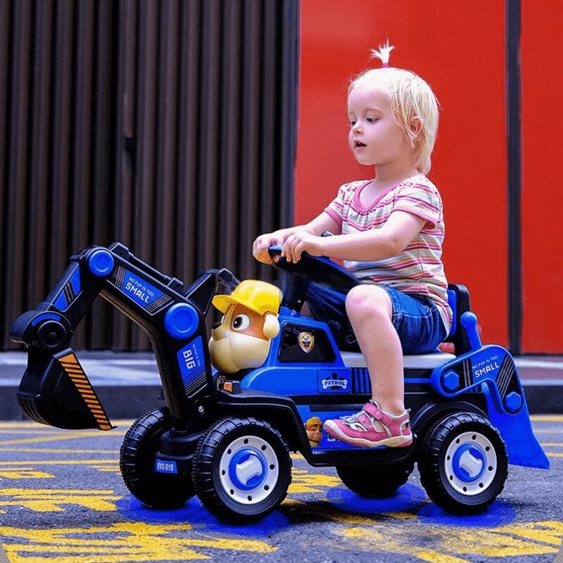 3-in-1 Toddler Excavator Cute Push Car Battery Powered Riding Car With Music And Light 3 3-in-1 Toddler Excavator Cute Push Car Battery Powered Riding Car With Music And Light - Image 3