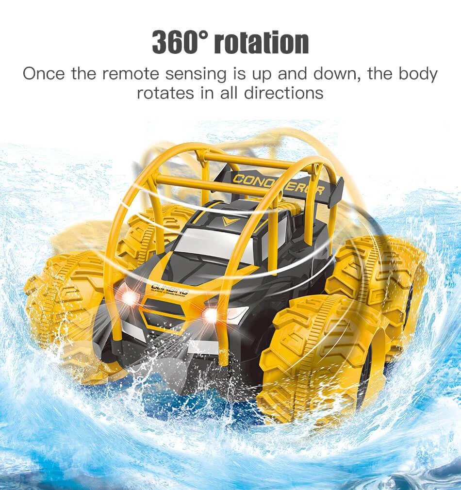 4WD Amphibious RC Off-Road 360° Flip And Spin Anti-Collision Stunt Dump Truck Racing Car 4 4WD Amphibious RC Off-Road 360° Flip And Spin Anti-Collision Stunt Dump Truck Racing Car - Image 4
