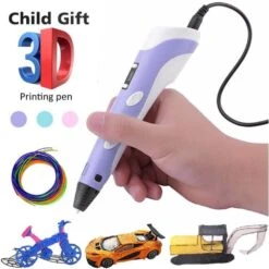 Sun Baby Sales Store 11 Kids 3D Print Pen Magic Doodle 3d Pen With Free 10 Meters PLA Filament