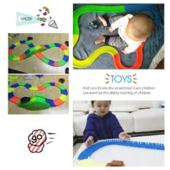 Magic Tracks With 9Ft Flexible Glow Racing Tracks 220Pcs And Light Up Racing Polic Car 10 Magic Tracks With 9Ft Flexible Glow Racing Tracks 220Pcs And Light Up Racing Polic Car -Sun Baby Sales Store 3 8b9e8ee9 d0ca 4cd0 9a2d 645a1493ce45