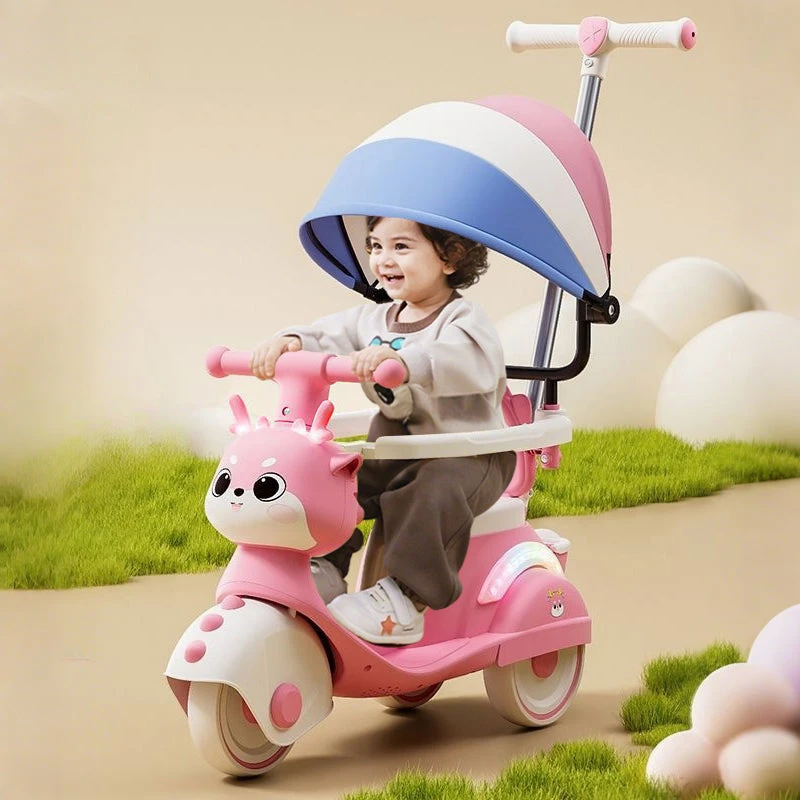 Toddler 3 IN 1 Ride On Car Cartoon Push Car 360° Safe Protection Ride On Toy 3 Toddler 3 IN 1 Ride On Car Cartoon Push Car 360° Safe Protection Ride On Toy - Image 3