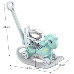 4-in-1 Baby Rocking Horse Cute Unicorn Toddler Ride Toy Detachable Push Handle Sliding Car For Boys Girls 23 4-in-1 Baby Rocking Horse Cute Unicorn Toddler Ride Toy Detachable Push Handle Sliding Car For Boys Girls -Sun Baby Sales Store 4 in 1 Baby Rocking Horse 12