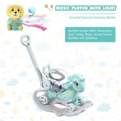 4-in-1 Baby Rocking Horse Cute Unicorn Toddler Ride Toy Detachable Push Handle Sliding Car For Boys Girls 18 4-in-1 Baby Rocking Horse Cute Unicorn Toddler Ride Toy Detachable Push Handle Sliding Car For Boys Girls -Sun Baby Sales Store 4 in 1 Baby Rocking Horse 7