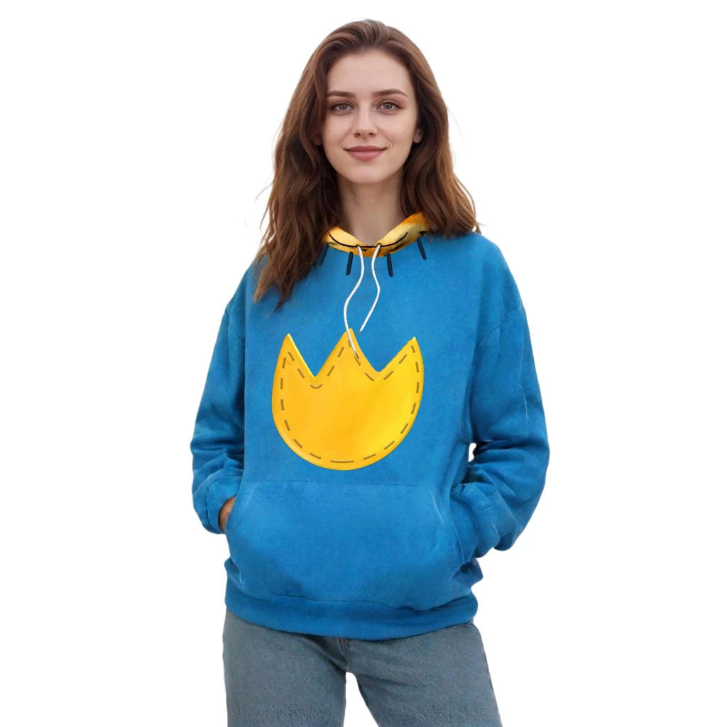 Unisex Dog Hoodie Adult Couples Blue Hooded Sweatshirt For Daily Wear 3 Unisex Dog Hoodie Adult Couples Blue Hooded Sweatshirt For Daily Wear - Image 3