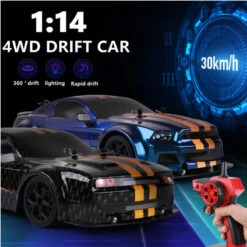 RC Drift Car High Speed 4WD Racing Stunt Vehicle Hellcat Fast GTR Remote Control Toy Cars 23 RC Drift Car High Speed 4WD Racing Stunt Vehicle Hellcat Fast GTR Remote Control Toy Cars -Sun Baby Sales Store 4WD Drift Car