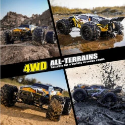 High Speed Brushless RC Racing Car 1/14 Fast RTR Off-Road Truck Electric Powered Remote Control Car 26 High Speed Brushless RC Racing Car 1/14 Fast RTR Off-Road Truck Electric Powered Remote Control Car -Sun Baby Sales Store 4WD High Speed Monster Truck 3