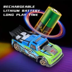 4WD Remote Control Drift Car 2.4G RC Fast Spray Truck With Led Lights For Kids -Sun Baby Sales Store 4WD Remote Control Drift Car With Spray 11