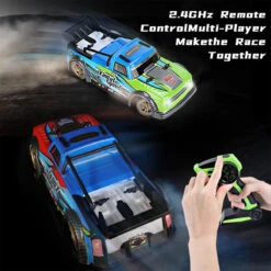4WD Remote Control Drift Car 2.4G RC Fast Spray Truck With Led Lights For Kids -Sun Baby Sales Store 4WD Remote Control Drift Car With Spray 2