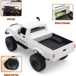 1:16 RC Car 2.4G 4WD Rock Crawler Buggy C24-1 Climbing Truck With LED Light -Sun Baby Sales Store 4WD Rock Crawler Buggy 11